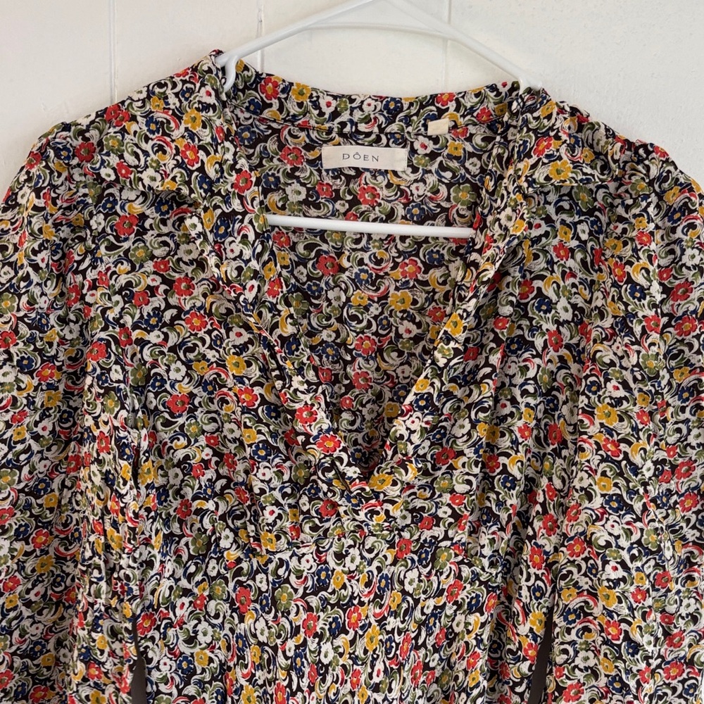 Rare Doen printed dress, midi, small